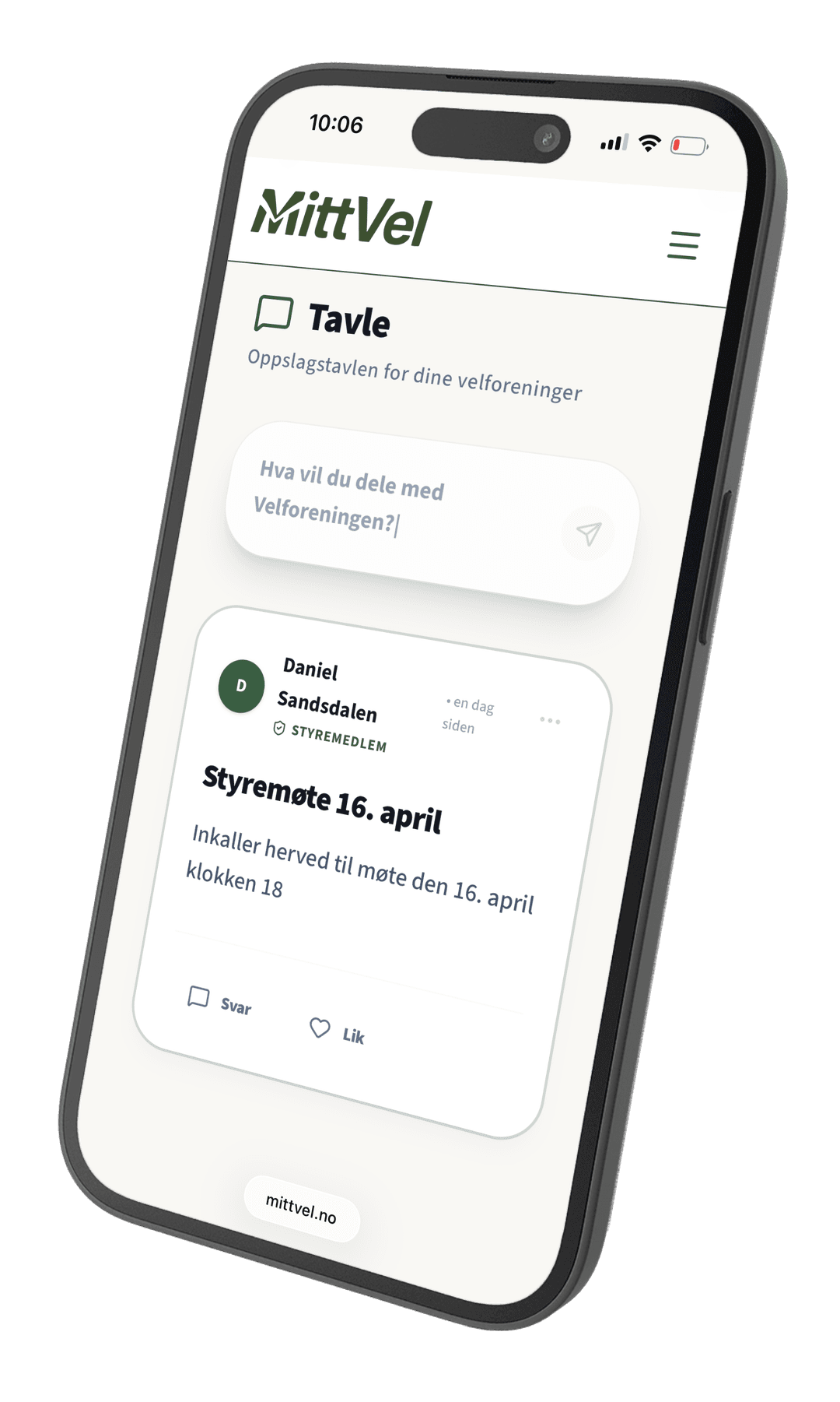 MittVel Dashboard