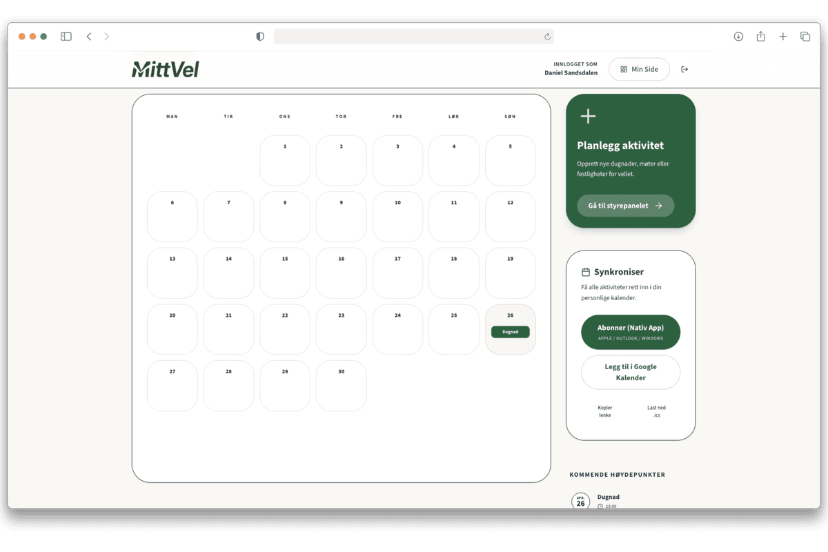 Synkronisert kalender